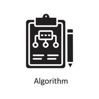 Algorithm  Vector Solid Icon Design illustration. Design and Development Symbol on White background EPS 10 File