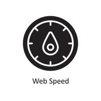 Web Speed Vector Solid Icon Design illustration. Business And Data Management Symbol on White background EPS 10 File