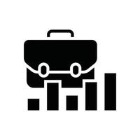 Business Growth .Vector Solid  icon Business Growth and investment symbol EPS 10 file vector