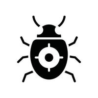 Bug Fixing Vector Glyph icon Cloud Computing symbol EPS 10 file