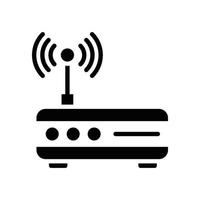 Wireless Modem Vector Glyph icon Cloud Computing symbol EPS 10 file