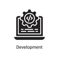 Development  Vector Solid Icon Design illustration. Design and Development Symbol on White background EPS 10 File