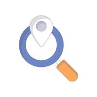 Location Search .Vector Without Background icon Business Growth and investment symbol EPS 10 file vector