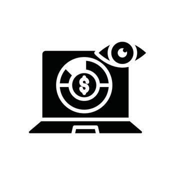 Data Visualization Vector Solid  icon Business Growth and investment symbol EPS 10 file