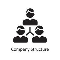 Company Structure Vector Solid Icon Design illustration. Business And Data Management Symbol on White background EPS 10 File