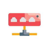 Network Hub Vector Flat icon Cloud Computing symbol EPS 10 file