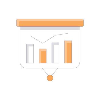 Business statistics .Vector Without Background icon Business Growth and investment symbol EPS 10 file vector