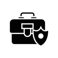 Business Security .Vector Solid  icon Business Growth and investment symbol EPS 10 file vector