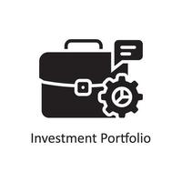 Investment Portfolio Vector Solid Icon Design illustration. Business And Data Management Symbol on White background EPS 10 File