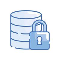 Database Access .Vector Blue icon Cloud Computing symbol EPS 10 file vector