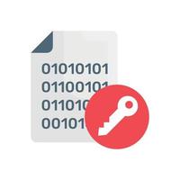 Data Encryption Vector Flat icon Cloud Computing symbol EPS 10 file