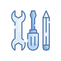 Technical tools Vector Blue icon Cloud Computing symbol EPS 10 file