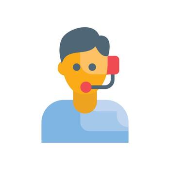 Online Support Vector Flat icon Cloud Computing symbol EPS 10 file