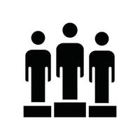 Leadership .Vector Solid  icon Business Growth and investment symbol EPS 10 file vector