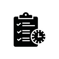 Project Deadline .Vector Solid  icon Business Growth and investment symbol EPS 10 file vector