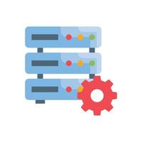 Dedicated Server Vector Flat icon Cloud Computing symbol EPS 10 file