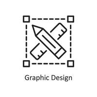 Graphic Design Vector Outline Icon Design illustration. Design and Development Symbol on White background EPS 10 File