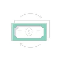 Money Flow .Vector Without Background icon Business Growth and investment symbol EPS 10 file vector