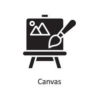 Canvas Vector Solid Icon Design illustration. Design and Development Symbol on White background EPS 10 File