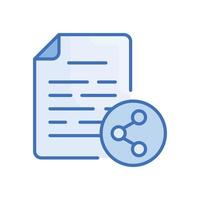 Data Sharing Vector Blue icon Cloud Computing symbol EPS 10 file