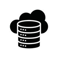 Cloud Data Vector Glyph icon Cloud Computing symbol EPS 10 file