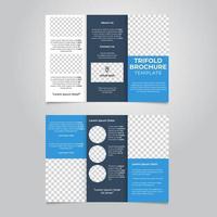 abstract trifold brochure design template vector