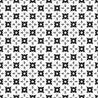 Black and white seamless pattern texture. Greyscale ornamental graphic design. vector