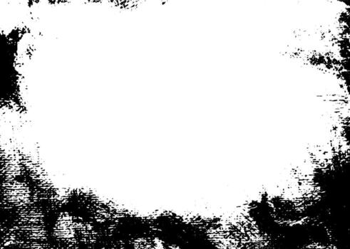 Fondo de textura de vector de frontera grunge. superposición de marco abstracto. telón de fondo sucio y dañado.