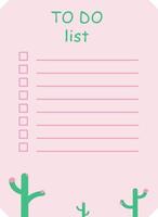 To do list vector