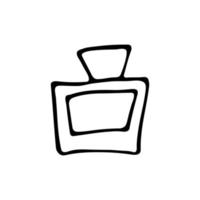 Perfume icon in the style of doodle vector