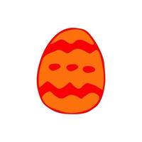 huevo de pascua decorado. Felices Pascuas. colorido, ilustración, garabato, vector