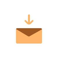 New incoming message on the screen icon vector