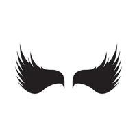 Bird wings logo vector template