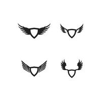 Bird wings logo vector template