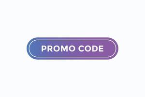 promo code button vectors.sign label speech bubble promo code vector