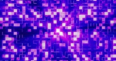 Abstract background of purple shiny mirror iridescent squares and rectangles digital hi-tech. Screensaver beautiful video animation in high resolution 4k