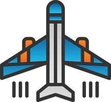 diseño de icono de vector de avión