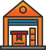 Warehouse Vector Icon Design