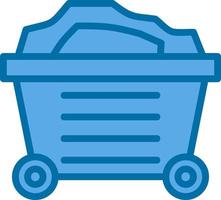 Mining Cart Vector Icon Design