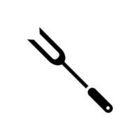 barbecue fork A1 vector