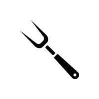 barbecue fork A1 vector