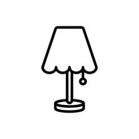 bedside lamp icon design vector template