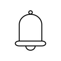 plantilla de vector de diseño de icono de campana