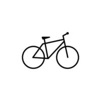 plantilla de vector de diseño de icono de bicicleta