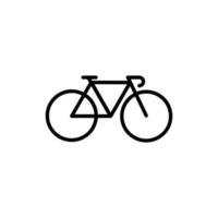 plantilla de vector de diseño de icono de bicicleta