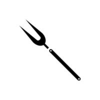 barbecue fork A1 vector