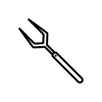 barbecue fork A1 vector