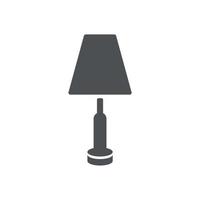 bedside lamp icon design vector template