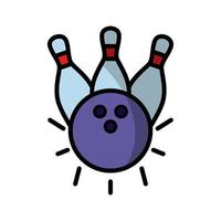 bowling ball icon vector
