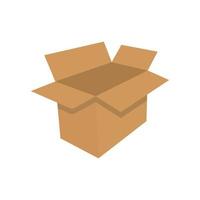 plantilla de vector de diseño de icono de caja